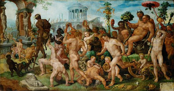Maarten van Heemskerck Triumphzug des Bacchus France oil painting art